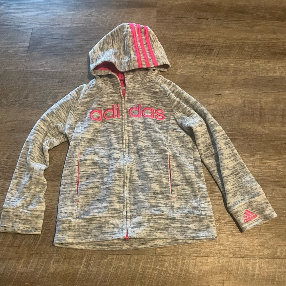 Adidas fleece jacket.